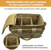 6 Magazine Loops Tactical Range Bag, 600D Waterproof Shooting Gun Bag with Insulated Water Bottle Pocket & Anti-Skid Bottom for Hunting Range Transport