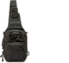 Concealed Carry CCW Tactical Sling Bag, 600D Weatherproof Laser Cut Molle Crossbody Backpack with Dual Padded Gun Compartments