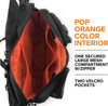 Tactical EDC Sling Crossbody Bag, Bright Orange Interior Molle Chest Pack Adjustable Strap for Fishing Hunting Camping