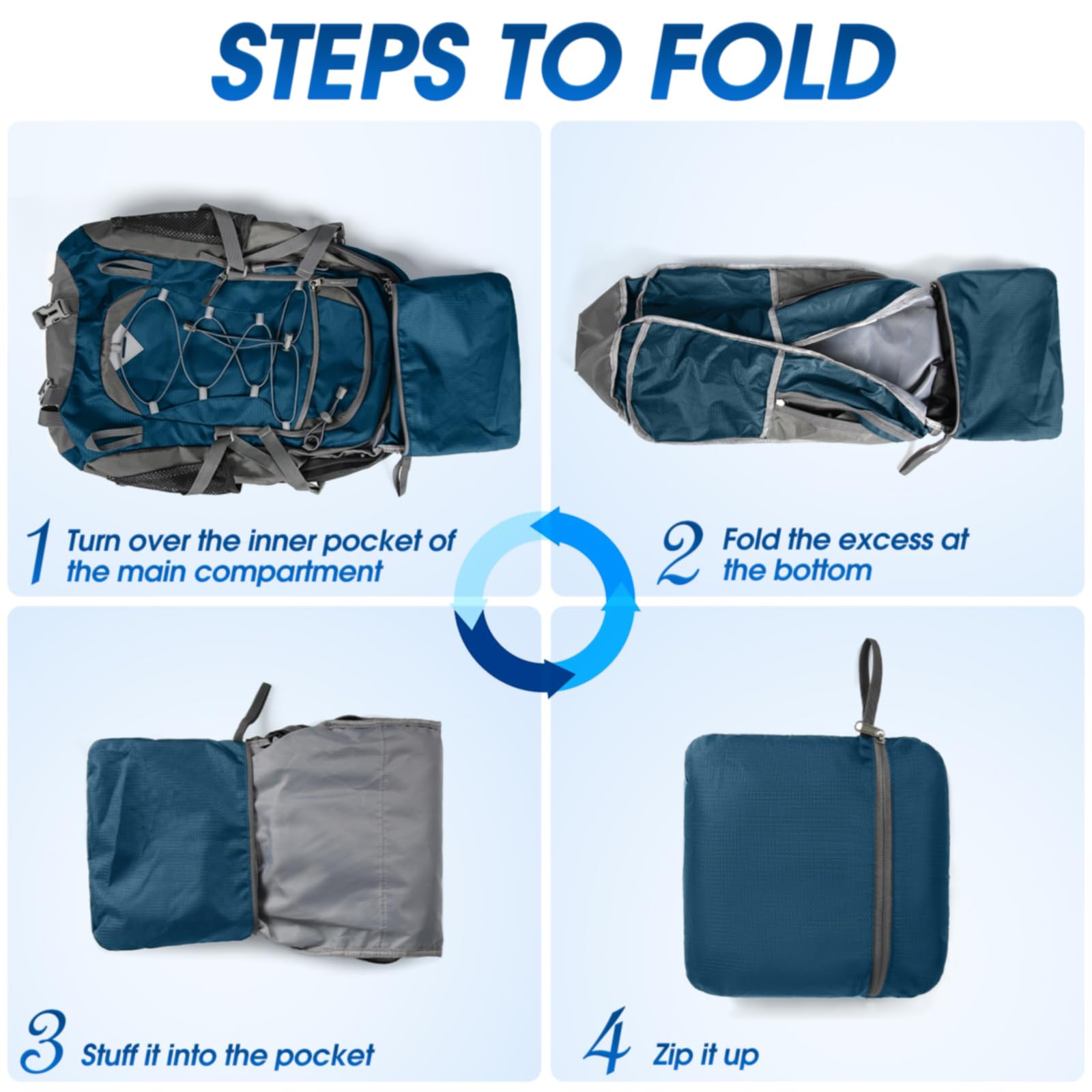 Hiking Backpack 40L Packable Lightweight Camping Backpack Men Women