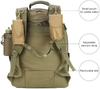 Expandable Tactical Backpack, Adjustable Capacity MOLLE Military Daypack with Detachable Water Bottle Holder for Hiking Shooting Camping Travel