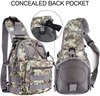 Camouflage Tactical Sling Bag, Lightweight MOLLE Crossbody Chest Backpack, Water Resistant EDC Shoulder Pack for Hunting Hiking Fishing Shooting Outdoor Daily Carry