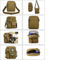 Mini Tactical Crossbody Bag, Water Resistant MOLLE Utility Shoulder Pack Small EDC Sling Bag for Hunting Hiking Daily Outdoor Carry