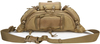 Adjustable Tactical Fanny Pack, Water Resistant MOLLE Waist Bag Multi-Pocket Utility Hip Belt Bag for Hunting Hiking Running Cycling Travel