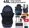 45L Waterproof Tactical Backpack, Large Capacity MOLLE Military Rucksack with Multi Compartments