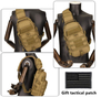 Mini Tactical Sling Chest Pack, Lightweight Single Shoulder Crossbody Bag with MOLLE Webbing