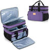 Large Double Layer Medicine Storage Bag, Portable Empty Family Pill Organizer with Multi Pockets for Home & Travel Medication Storage