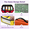 Clear View Travel Medication Bag, Lightweight Empty First Aid Organizer with Multi Mesh Pockets for Household & Trip Use