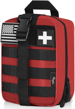 Rip-Away MOLLE Tactical Medical Pouch, Empty EMT First Aid Trauma Kit Bag for Hunting, Hiking & Vehicle Emergency