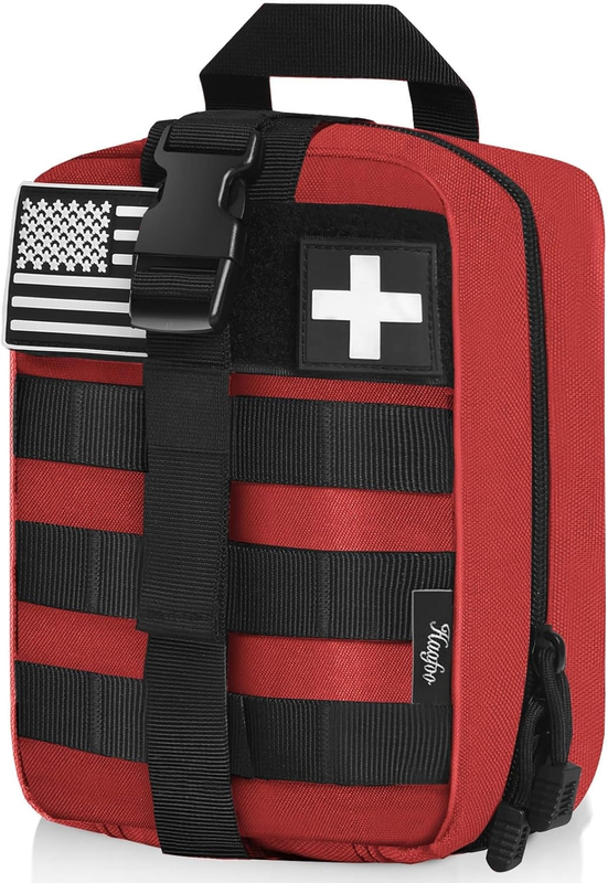 Rip-Away MOLLE Tactical Medical Pouch, Empty EMT First Aid Trauma Kit Bag for Hunting, Hiking & Vehicle Emergency