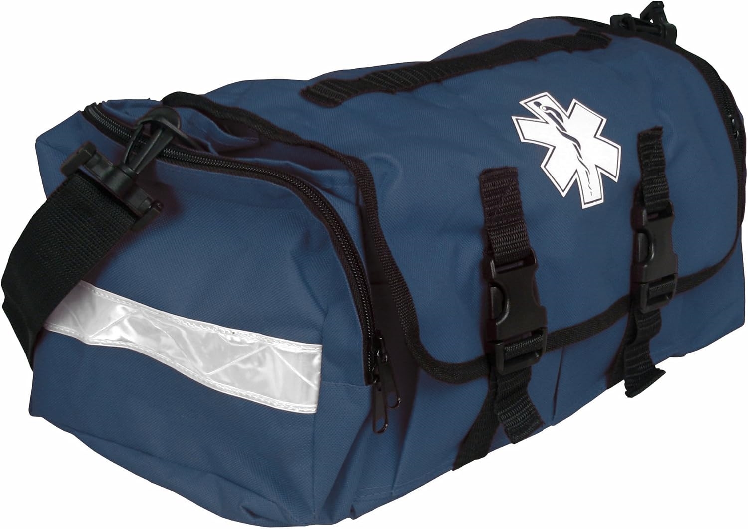 Reflective EMS First Responder Trauma Bag, Large Divided Empty EMT Medical Carry Bag for Emergency Rescue Use