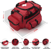 Professional Large Capacity EMT First Aid Trauma Bag | Multi-Pocket Water Resistant Medical Organizer with Medical Cross Logo