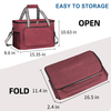 Foldable 4-Layer Insulated Cooler Bag, Thick 9mm EPE Foam Leakproof Thermal Lunch Tote for Picnic, Grocery Shopping & Daily Outdoor Use