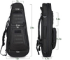 37 Inch Discreet Tactical Rifle Case, Multi-Pocket Concealed Gun Bag with MOLLE Webbing, Padded Firearm Transport Backpack for Shooting Range, Hunting & Outdoor Transport