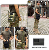 Tactical EDC Crossbody Bag, Multi-Pocket MOLLE Shoulder Sling Pack with Free US Flag Patch, Water Resistant Small Tactical Messenger Bag for Daily Carry, Hiking, Camping & Outdoor
