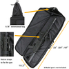Tactical Rifle Case Soft Gun Bag with Secure Velcro Straps, Detachable Extension Pouch, Water Resistant Long Gun Storage Bag Available in 33"/39"/47" for Shooting, Hunting & Transport