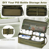 Large Tactical MOLLE First Aid Storage Bag, Classified Divider Medical Carry Case for Outdoor & Household Emergency