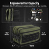 1000D Military Tactical Utility Bag, Laser Cut MOLLE Portable Multi-Compartment Organizer for Outdoor Medical Gear & Travel Essentials