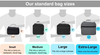 Waterproof Shockproof Pill Storage Bag, 4 Sizes Portable See-Through Mesh Travel Medication Organizer Case