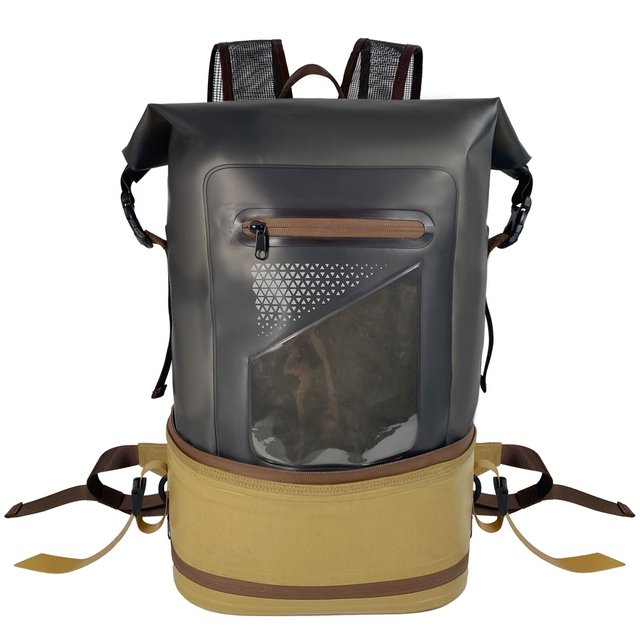 30L Eco-Friendly TPU Waterproof Roll-Top Backpack with Laptop Compartment