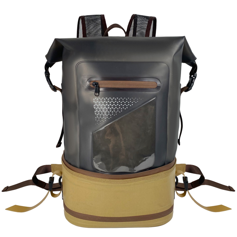 30L Eco-Friendly TPU Waterproof Roll-Top Backpack with Laptop Compartment