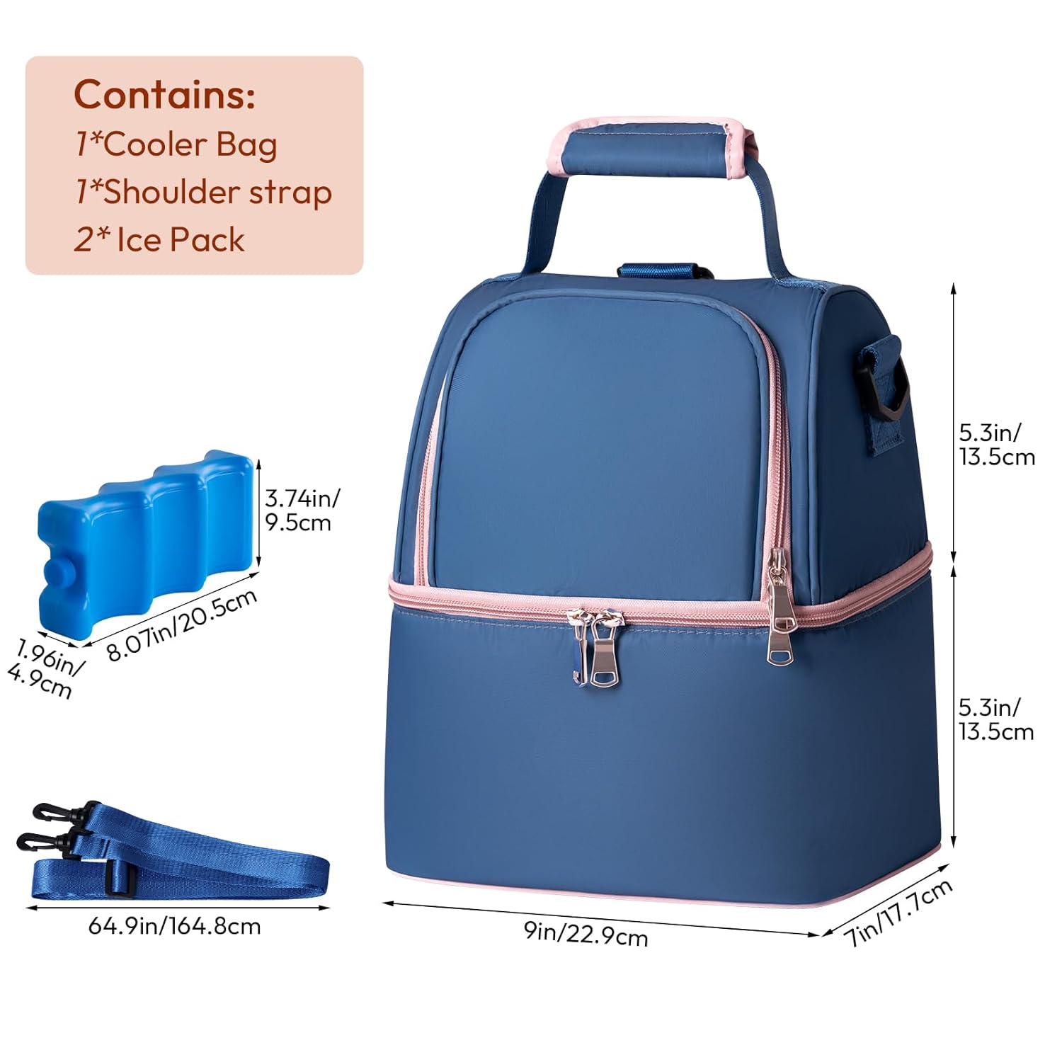 Multi-Function Insulated Breastmilk Cooler Tote