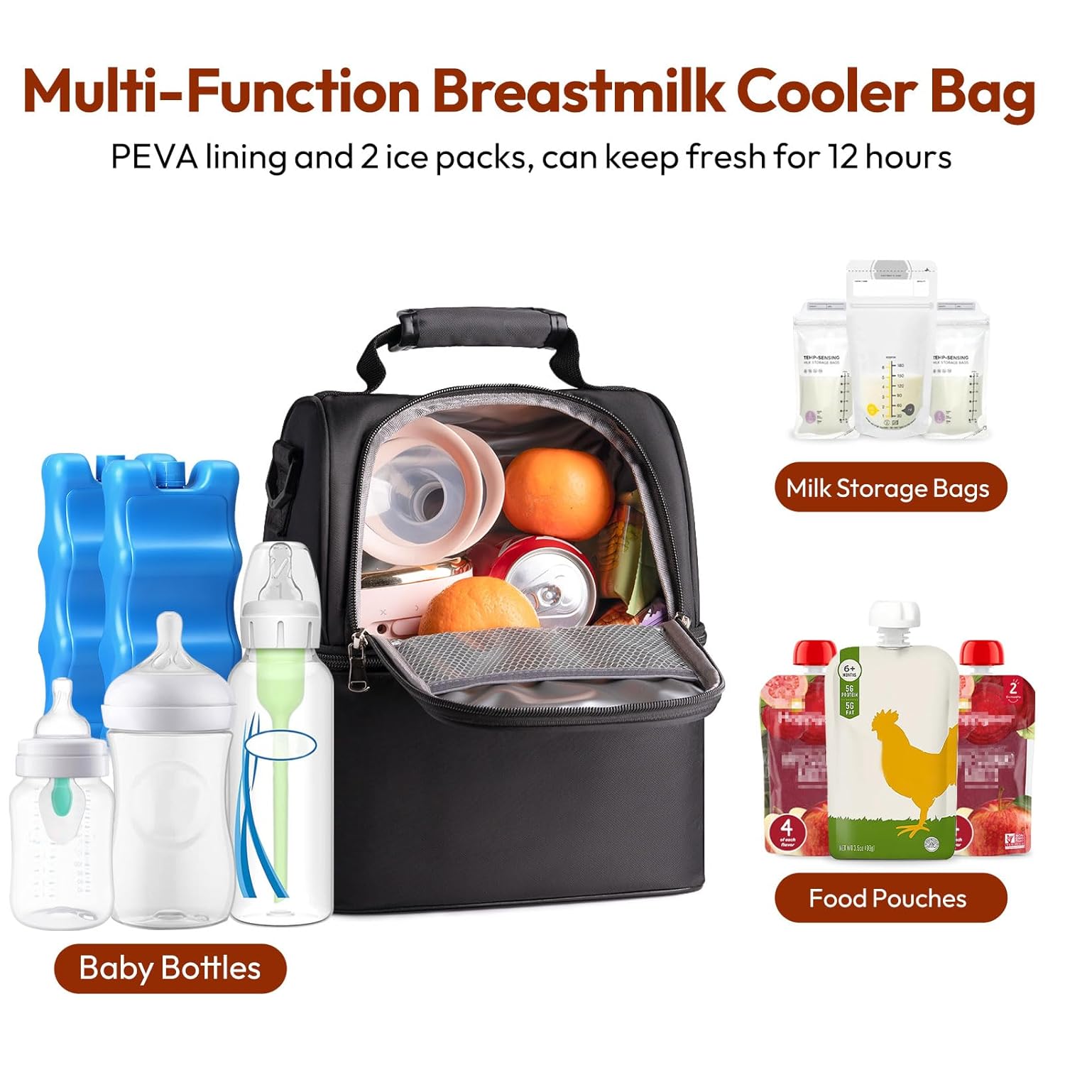 Multi-Function Breastmilk Cooler Bag