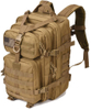 42L Coyote Brown Tactical Backpack, Anti-Slip Stable Strap Design Water Resistant Molle Assault Rucksack for Outdoor Hunting Camping Hiking