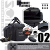 Lockable Tactical Gun Range Bag, Water Resistant Pistol Duffle Bag for Shooting Range & Hunting