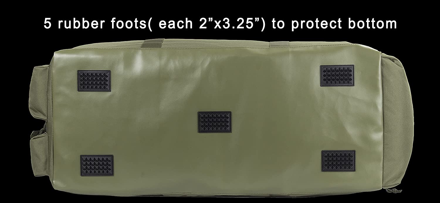 82L Heavy-Duty Tactical Equipment Duffle Bag, Multi-Pocket Large Capacity Storage Gear Bag for Shooting, Hunting & Outdoor Travel