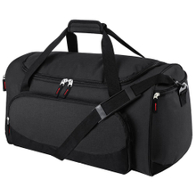 Ripstop Waterproof Gym Duffle Bag, Large Travel Weekender Duffel with Detachable Adjustable Shoulder Strap & Padded Hand Handle
