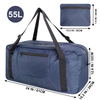 55L Foldable Water Repellent Duffle Bag, Large Capacity Packable Travel & Gym Carry Bag with Adjustable Straps