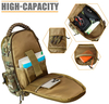 Camouflage Laser Cut MOLLE Tactical Sling Bag, Lightweight Crossbody Chest Pack, Modular EDC Shoulder Sling Backpack for Shooting, Hiking, Fishing & Daily Carry