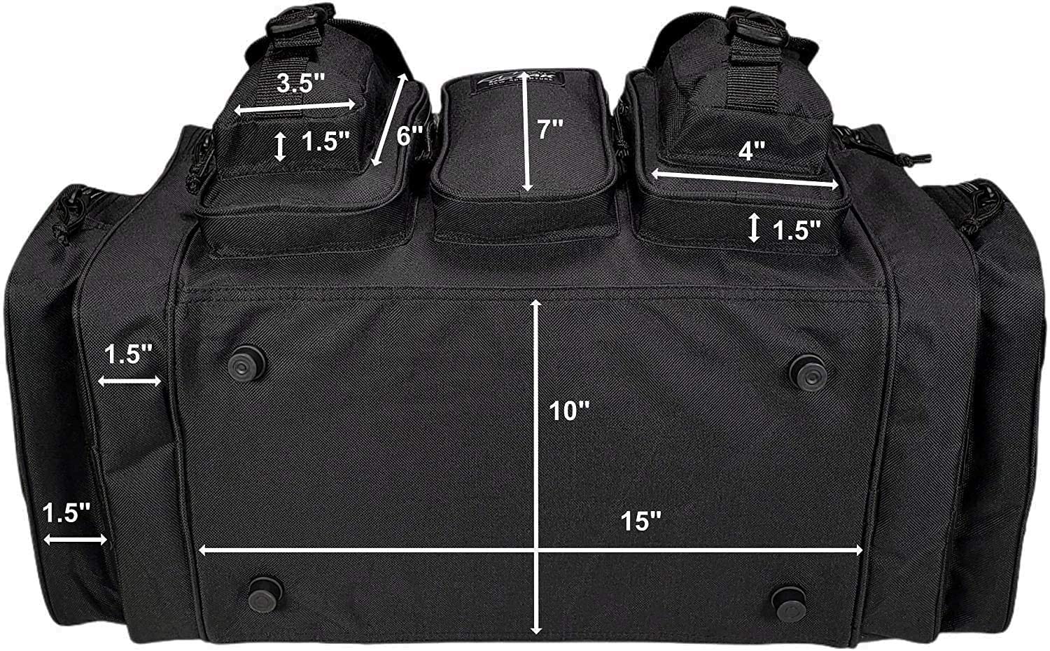 Tactical Range Bag, Large Shooting Gear Duffle Bag with MOLLE Webbing, Multipurpose Utility Carry Bag for Shooting Range, Hunting, Outdoor EDC