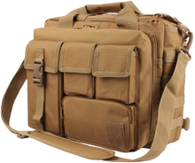 Tactical Laptop Messenger Bag, 15.6 Inch Military Briefcase, MOLLE Shoulder Computer Bag for Office, Shooting Range, Outdoor & Daily Carry