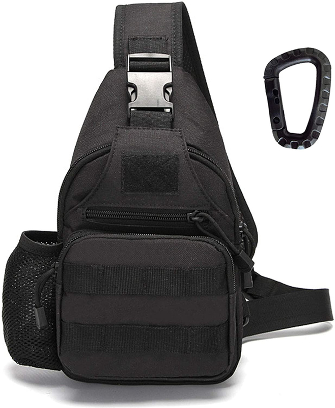 Tactical Sling Bag, Lightweight Crossbody Chest Pack, Outdoor Shoulder Sling Backpack Fit 7.9-inch Tablet for Hiking, Cycling, Daily EDC