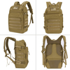 Tactical Backpack with External USB Charging Port, Water Resistant MOLLE Military Rucksack for Outdoor Hiking Camping Travel Daily EDC