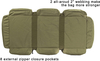Large Tactical Duffle Range Bag, Heavy Duty Military Gear Bag with 8 External Zipper Pockets, Reinforced 2" Webbing Straps for Shooting Hunting Camping Travel Storage