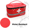 Compact Lightweight First Aid Bag, Reflective Strip Portable Empty Emergency Medical Organizer for Travel & Outdoor Camping
