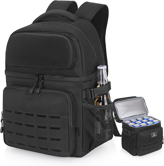 25L Dual Layer Cooler Backpack, Seamless Leakproof Insulated Thermal Backpack with 12 Hours Cold Retention for Outdoor Camping Fishing Beach Picnic