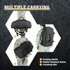 52L Large Tactical Duffle Bag, Heavy Duty MOLLE Travel Duffel Backpack Convertible, Water Resistant Gear Luggage Bag for Shooting, Hunting, Camping, Gym & Outdoor Travel