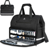 Reflective Large Medical Nurse Bag, Multi-Compartment Empty EMT First Aid Organizer for Home Visits & Clinical Use