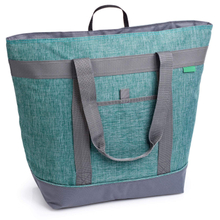 30L Extra Large Insulated Cooler Tote Bag, Water Resistant Leakproof Thermal Shopping Bag with Oversized Shoulder Handles for Grocery, Beach & Picnic