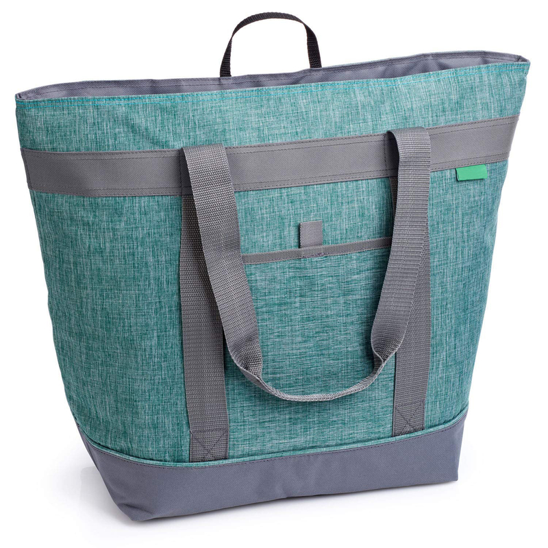 30L Extra Large Insulated Cooler Tote Bag, Water Resistant Leakproof Thermal Shopping Bag with Oversized Shoulder Handles for Grocery, Beach & Picnic