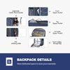Breathable Padded Cooler Backpack, Adjustable Fixed Side Bottle Buckles Leakproof Insulated Thermal Backpack for Outdoor Camping Fishing Hiking Picnic