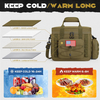 15L Tactical Insulated Cooler Bag, Long Lasting 16-24H Cold Retention Waterproof Soft Cooler Tote for Outdoor Fishing Camping Hunting