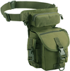 Tactical Drop Leg Pouch, Multi-Pocket Utility Thigh Bag with Adjustable Waist Belt, MOLLE EDC Leg Pack for Hunting, Fishing, Motorcycle, Outdoor Adventures