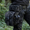 Camouflage Tactical Drop Leg Bag, Multi-Purpose Waterproof Thigh Pack with Adjustable Waist & Thigh Straps, MOLLE Utility Leg Pouch for Motorcycle, Hunting, Fishing Outdoor EDC