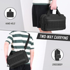 Tactical Pistol Range Bag, Multi-Purpose Shooting Gear Carry Bag with MOLLE Panel