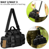 Multi-Functional Tactical Range Bag, MOLLE Utility Duffle Pack, Convertible Waist & Crossbody Sling Bag for Shooting, Hunting, Fishing & Outdoor EDC